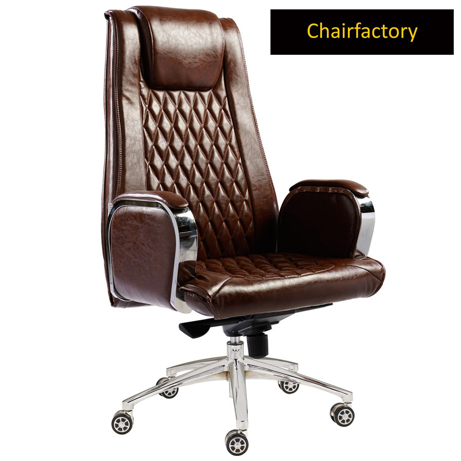 Leisuremod HB 100 Genuine Leather Chair Chair Factory